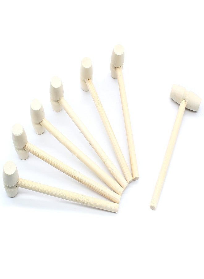 Litoexpe 12pcs Mini Wooden Hammers, Crab Lobster Wooden Mallets, Natural Hardwood Wood Hammer Pounding Tool for Seafood, Shellfish, Breakable Chocolate Heart (40 * 13mm） - Image 1